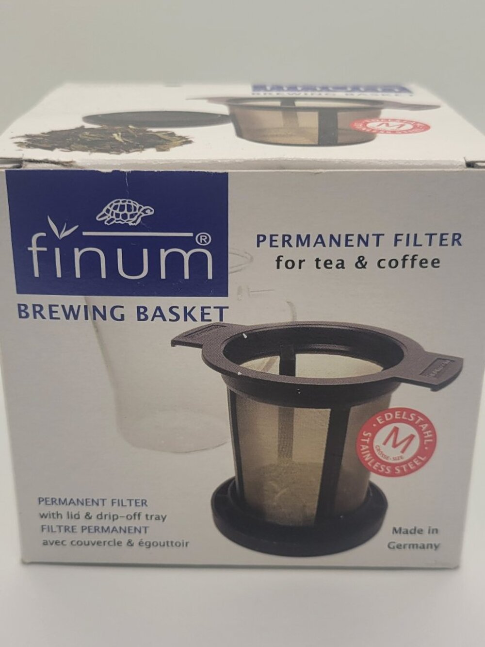 Finum Brewing Basket Medium Loose Leaf Tea Coffee Filter Germany New in Box ♻️🔄